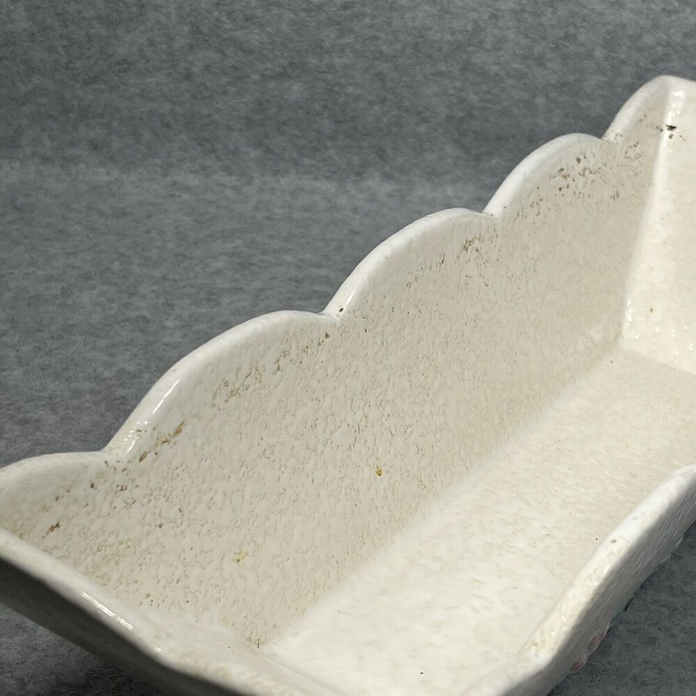 Vtg White‎ Hull Pottery Butterfly Planter Window Box MCM Centerpiece 1956 READ - Picture 11 of 16